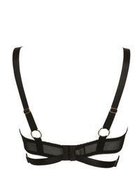Bordelle | Black Techno Mesh Open Bra | Lyst