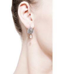 Sylva & Cie | Metallic One Of A Kind Briolette Diamond Earrings | Lyst