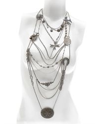 Maria Zureta | Metallic Mish Mash Silver Necklace | Lyst