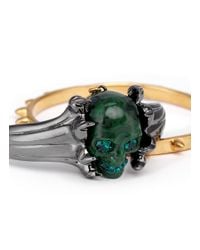 Alexander McQueen | Multicolor Plexiglas Claw Skull Cuff And Stud Bangle | Lyst