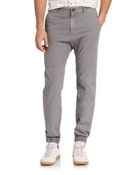 Madison Supply | Gray Woven Linen/cotton Jogger Pants for Men | Lyst