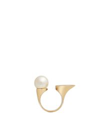Chloé | White 'darcey' Swarovski Pearl Open Ring | Lyst
