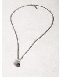 John Varvatos | Metallic Crowned Cats Eye Ball And Chain Necklace for Men | Lyst