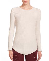 IRO | Natural Serena Ribbed Wool Sweater | Lyst