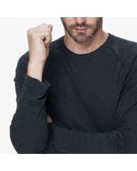 James Perse Black Linen Cotton Raglan for men