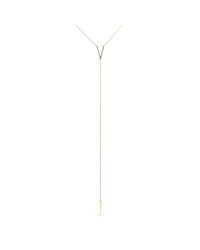 Anne Sisteron - 14kt Yellow Gold Diamond Thick V Bikini Necklace - Lyst