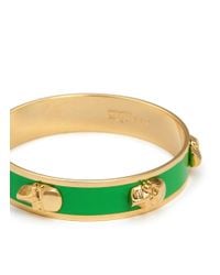 Alexander McQueen | Green Skull Enamel Bangle | Lyst