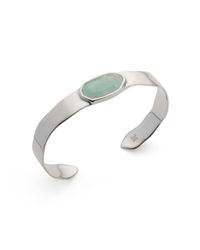 Monica Vinader | Green Capri Thin Cuff | Lyst