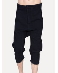 Boris Bidjan Saberi 11 - Black Denim Raw Slim Cropped Jeans for Men - Lyst