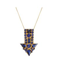 Stella McCartney - Metallic Arrow Necklace - Lyst