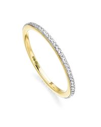 Monica Vinader | Metallic Skinny Eternity Ring | Lyst