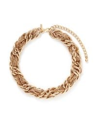 Kenneth Jay Lane | Metallic Mix Chain Link Necklace | Lyst