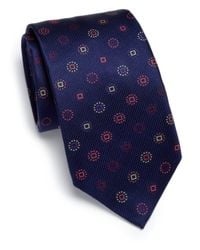 Eton of Sweden | Blue Textured Silk Tie for Men | Lyst