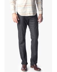 7 For All Mankind Gray Carsen Easy Straight In Dark And Clean for men