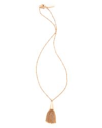 Eddie Borgo Pink Rose Gold Plated Chain Tassle Necklace