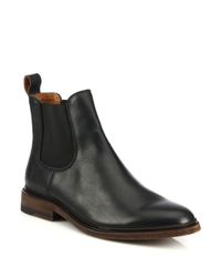 Frye | Black James Leather Chelsea Boots for Men | Lyst