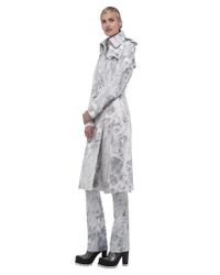 Norma Kamali | Natural Double Breasted Wrap Trench | Lyst