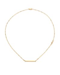 Jennifer Zeuner | Metallic White Sapphire Baguette Chain Bar Necklace | Lyst
