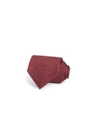 Armani | Red Woven Dot Silk Jacquard Classic Tie for Men | Lyst