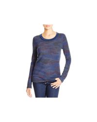 Stateside | Blue Camo Print Thermal Knit Top | Lyst