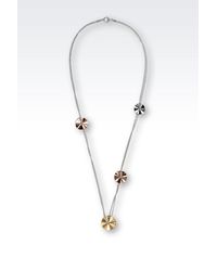 Emporio Armani | Metallic Necklace | Lyst