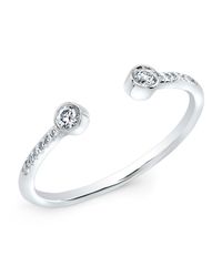 Anne Sisteron - Metallic 14kt White Gold Diamond Circuit Ring - Lyst