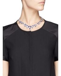 CZ by Kenneth Jay Lane | Blue 'egyptian Revival' Cubic Zirconia Fringe Necklace | Lyst