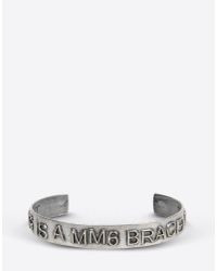 MM6 by Maison Martin Margiela | Metallic Brass Mm6 Bracelet | Lyst
