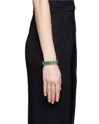 Aerin | Green X Erickson Beamon Crystal Vine Bracelet | Lyst