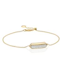 Monica Vinader | Metallic Baja Mini Bracelet - Diamond | Lyst