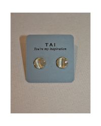Tai | Metallic Cat'S Eye Stud | Lyst