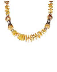 Antica Murrina - Metallic Liberty 1 Light Gold Murano Glass Necklace - Lyst