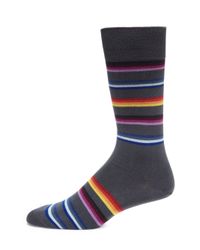 Paul Smith | Gray Multi-colored Striped Socks for Men | Lyst