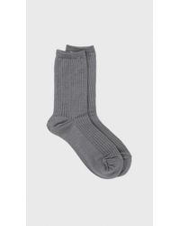 Hansel From Basel | Metallic Fundamentals Rib Silk Crew | Lyst