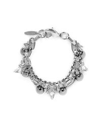 Joomi Lim | Metallic 'modern Muse' Crystal Chain Bracelet | Lyst