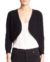 Saks Fifth Avenue | Black Cashmere Bolero Jacket | Lyst