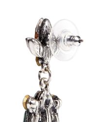 Kenneth Jay Lane | Multicolor Crystal And Stone Drop Earrings | Lyst