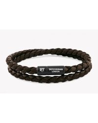 Tateossian | Brown Woven Bracelet for Men | Lyst