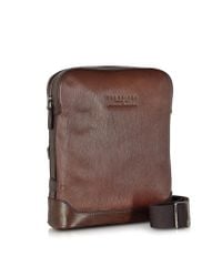 The Bridge - Brown Pininfarina Legacy Marrone Leather Messenger Bag for Men - Lyst