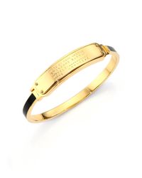 Marc By Marc Jacobs | Black Standard Supply Enamel Bangle Bracelet | Lyst