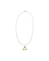 Club Monaco | Metallic Campbell Triangle Necklace | Lyst