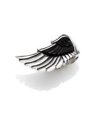 King Baby Studio | Metallic Carved Jet Wing Ring | Lyst