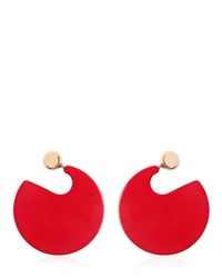 Marni | Red Round Resin Earrings | Lyst