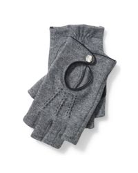 Ralph Lauren | Gray Fingerless Wool-blend Gloves | Lyst