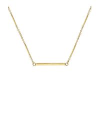 Kris Nations - Metallic Classic Single Bar Necklace - Lyst