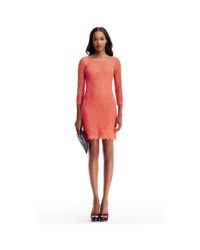 Diane von Furstenberg | Pink Zarita Lace Dress | Lyst