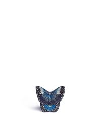 Judith Leiber | Blue Mila New Butterfly Crystal Pavé Minaudière | Lyst
