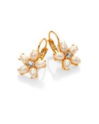 kate spade new york | Metallic Mini Bouquet Drop Earrings | Lyst
