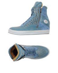 Cesare Paciotti Gray High-tops & Trainers