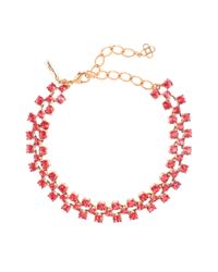 Oscar de la Renta | Granita Swarovski Crystal Checkered Choker | Lyst